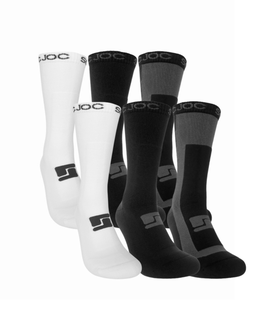 SOCJOC Activewear Crew socks (Men) - 6 pack