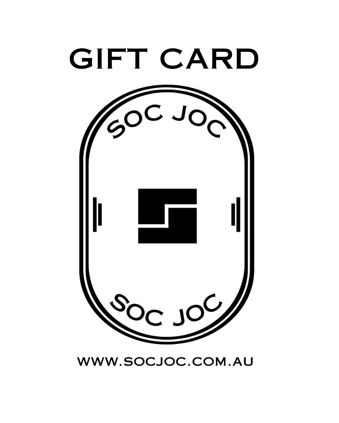 SOCJOC gift card